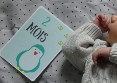 Carte Etape bébé pour immortaliser les premiers mois
